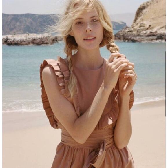 DOEN Savannah Maxi Dress in Adobe Wrap S - Picture 7 of 12